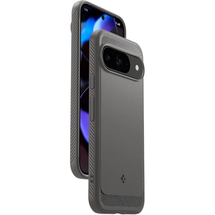 Защитный чехол Spigen (SGP) Rugged Armor для Google Pixel 9 / 9 Pro - Marble Grey: фото 4 из 15