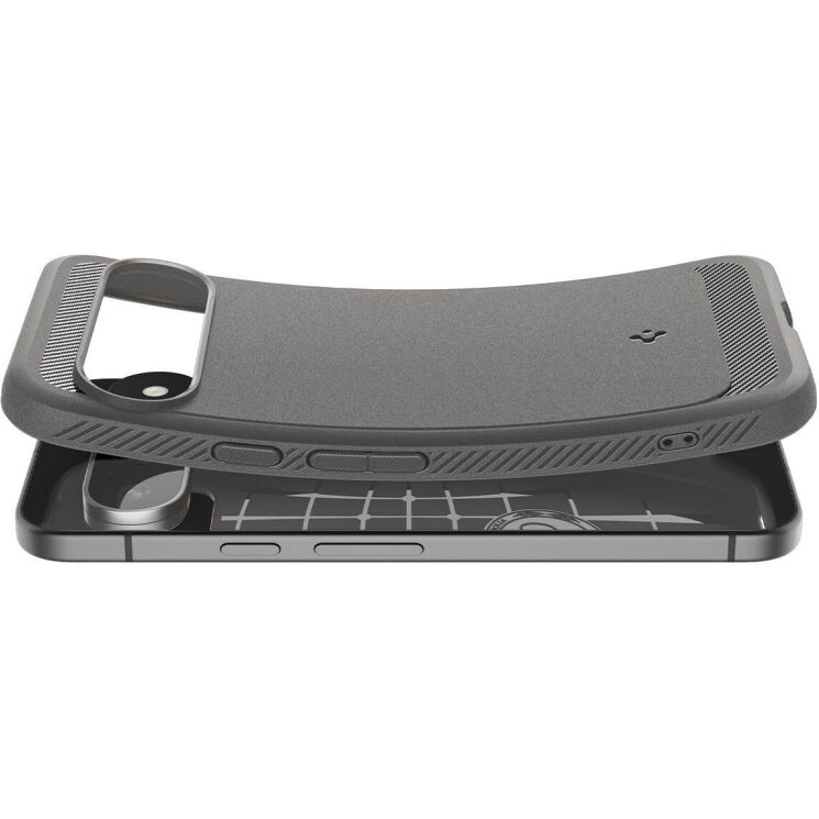 Защитный чехол Spigen (SGP) Rugged Armor для Google Pixel 9 / 9 Pro - Marble Grey: фото 8 из 15
