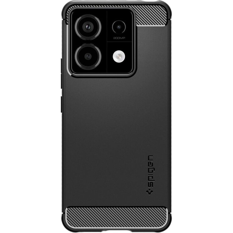 Защитный чехол Spigen (SGP) Rugged Armor для Xiaomi Redmi Note 13 Pro 5G / Poco X6 (ACS07254) - Matte Black: фото 2 из 18