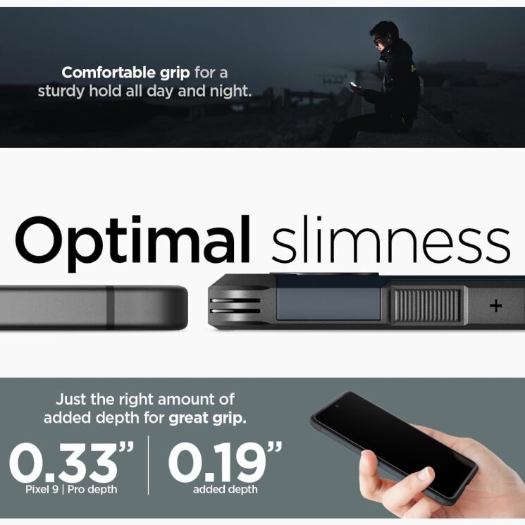 Защитный чехол Spigen (SGP) Tough Armor для Google Pixel 9 / 9 Pro - Metal Slate: фото 13 из 16