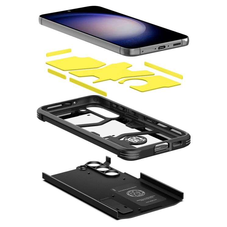 Защитный чехол Spigen (SGP) Tough Armor для Samsung Galaxy S23 Plus (S916) - Black: фото 2 из 20
