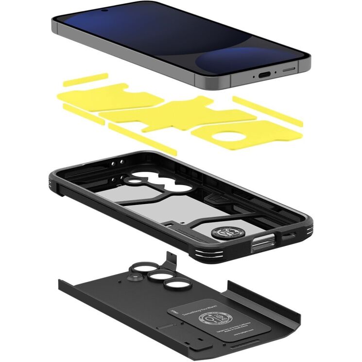 Защитный чехол Spigen (SGP) Tough Armor для Samsung Galaxy S24 FE (S721) - Black: фото 7 из 17