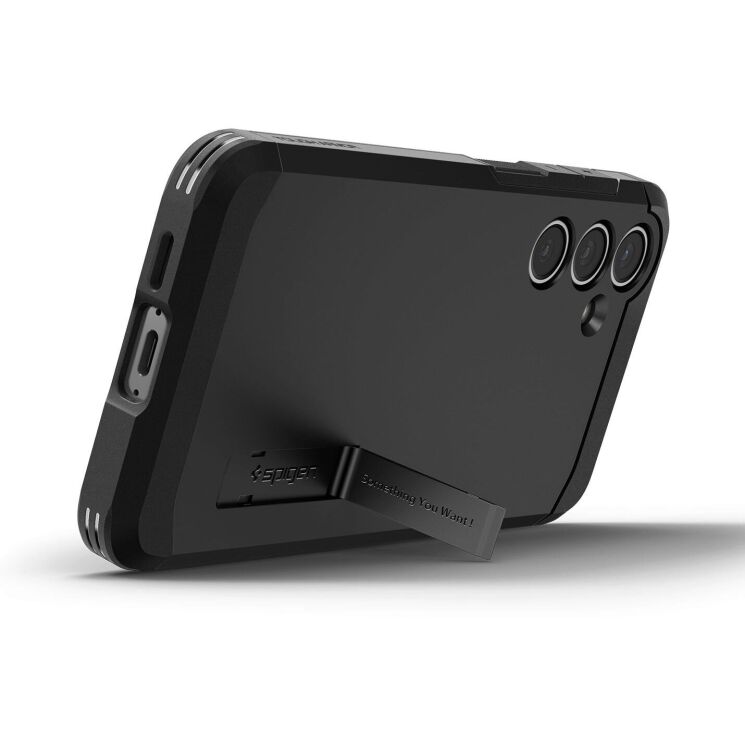 Защитный чехол Spigen (SGP) Tough Armor для Samsung Galaxy S24 FE (S721) - Black: фото 4 из 17