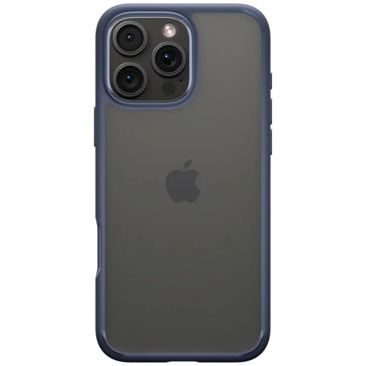 Защитный чехол Spigen (SGP) Ultra Hybrid для Apple iPhone 16 Pro (ACS08126) - Navy Blue: фото 2 из 12