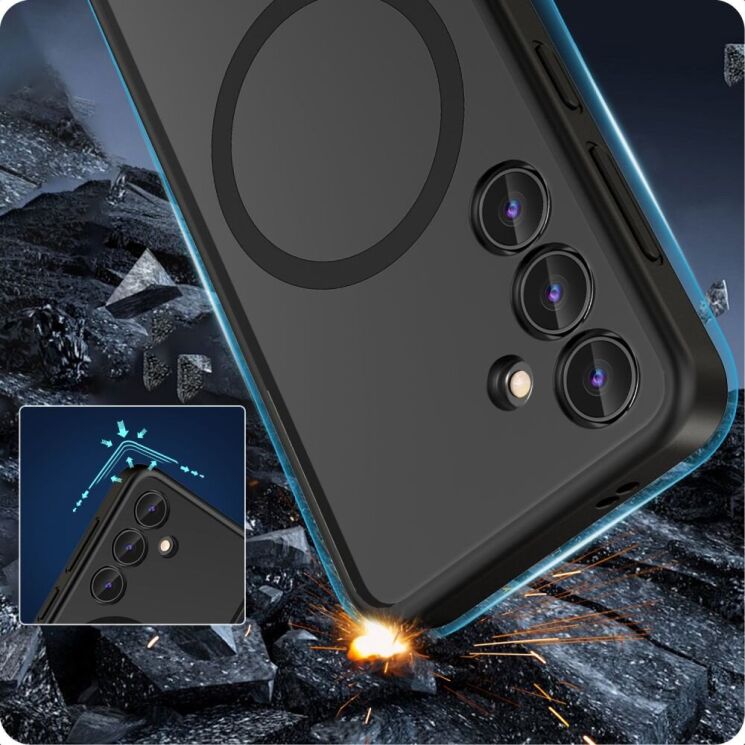 Защитный чехол Tech-Protect Magmat MagSafe для Samsung Galaxy S24 Ultra (S928) - Matte Black: фото 3 из 5