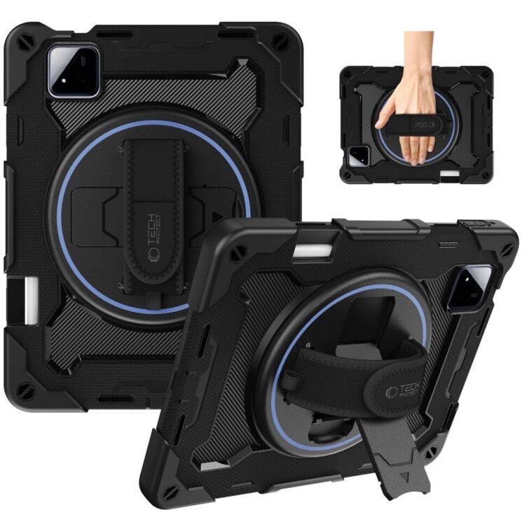 Защитный чехол Tech-Protect Solid 360 для Xiaomi Pad 8 Pro / Pad 8 / Pad 7 Pro / Pad 7 - Black (407108B) Защитный чехол Tech-Protect Solid 360 для Xiaomi Pad 8 Pro / Pad 8 / Pad 7 Pro / Pad 7 - Black: фото 4 из 8