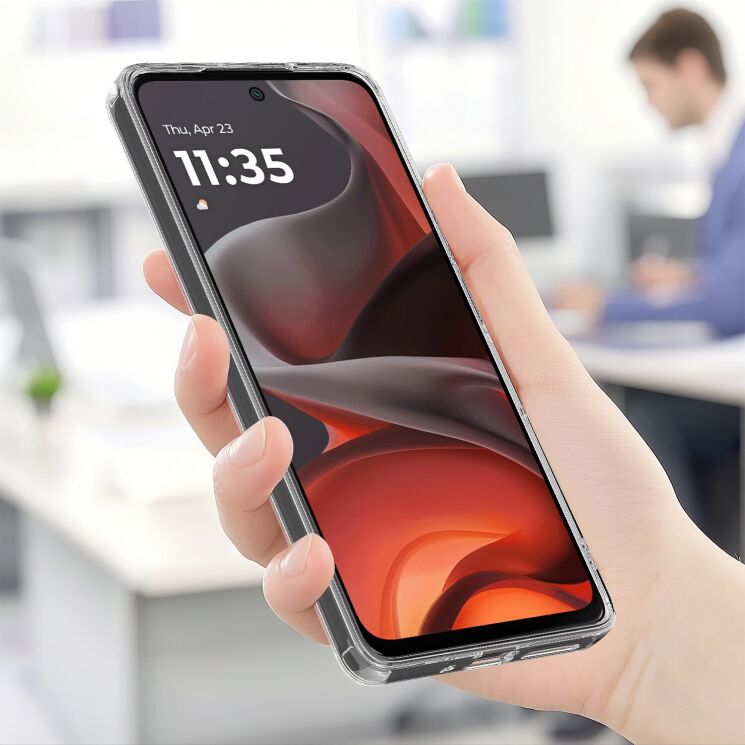 Захисний чохол UniCase AirBag MagSafe для Motorola Moto G17 Power / G15 Power / G15 - Clear: фото 5 з 7