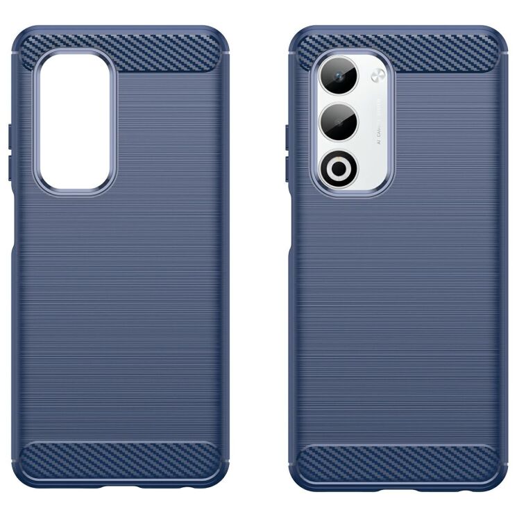 Захисний чохол UniCase Carbon для OPPO A5 - Blue: фото 2 з 8