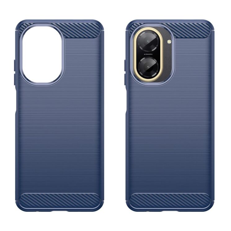 Захисний чохол UniCase Carbon для Xiaomi Redmi A5 (European Version) - Blue: фото 2 з 8
