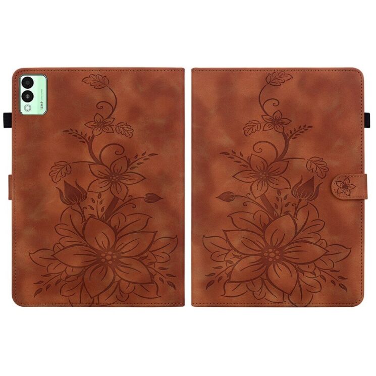 Защитный чехол UniCase Flower для TECNO Megapad 11 - Brown: фото 7 из 7