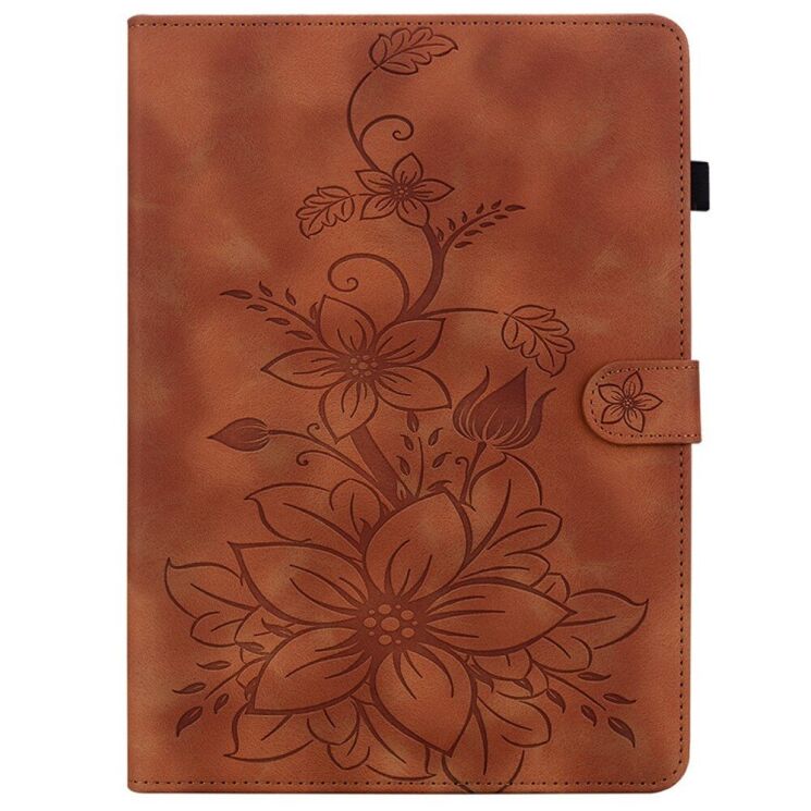 Защитный чехол UniCase Flower для TECNO Megapad 11 - Brown: фото 5 из 7