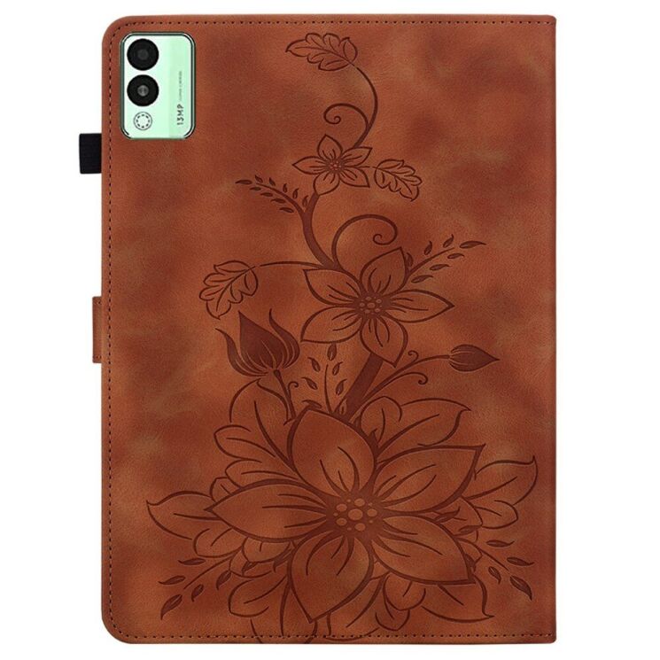 Защитный чехол UniCase Flower для TECNO Megapad 11 - Brown: фото 6 из 7