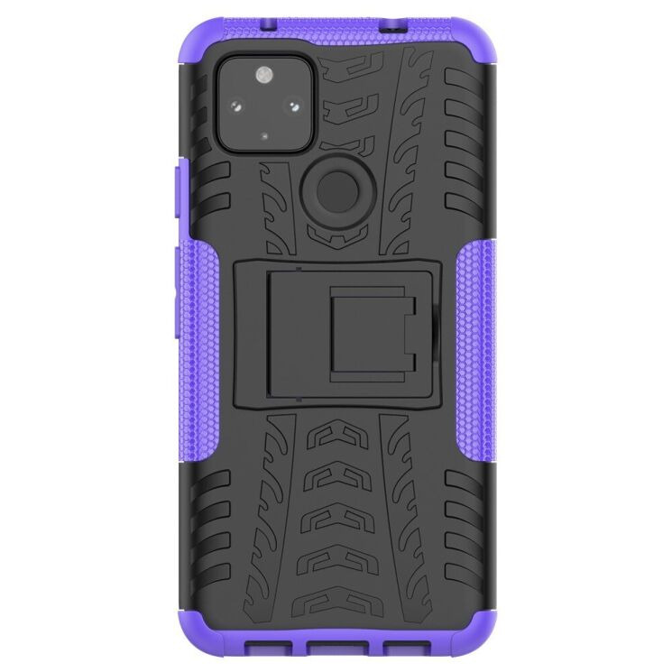 Противоударный чехол UniCase Hybrid X для Google Pixel 4a 5G - Purple: фото 2 из 10