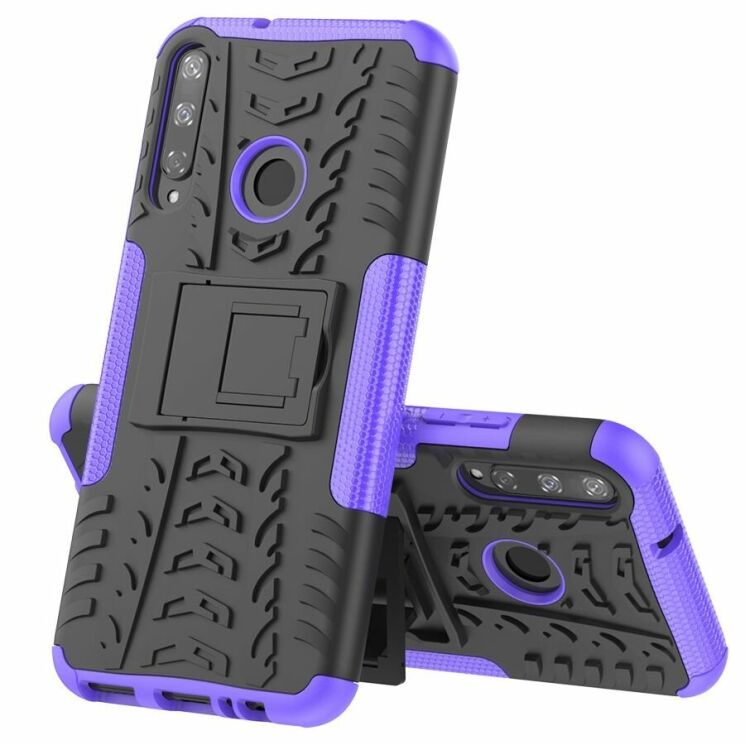 Протиударний чохол UniCase Hybrid X для Huawei P40 Lite E - Purple: фото 2 з 14