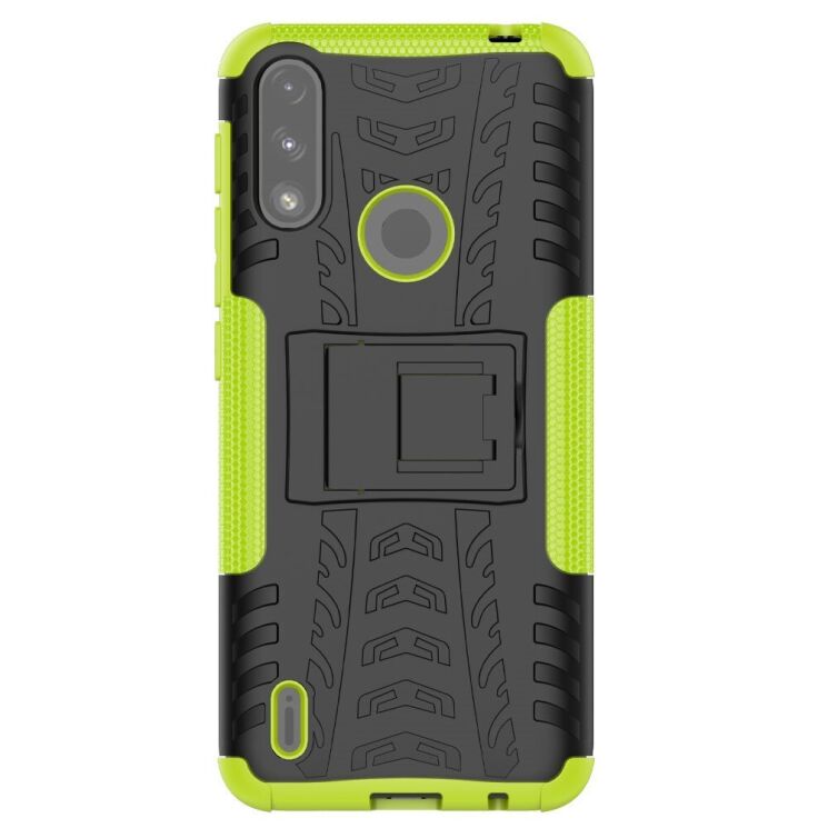 Защитный чехол UniCase Hybrid X для Motorola Moto E7 Power / Moto E7i - Green: фото 2 из 12
