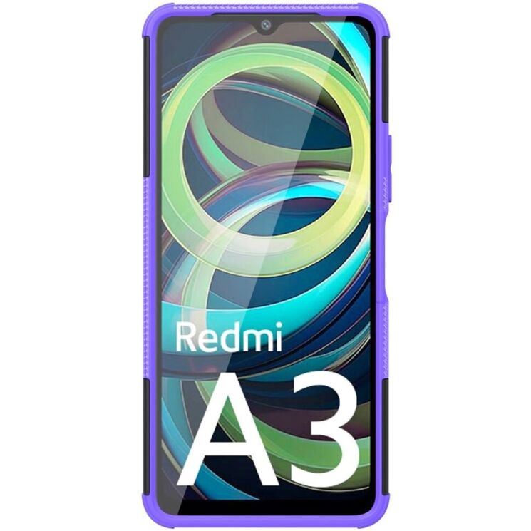 Защитный чехол UniCase Hybrid X для Xiaomi Redmi A3 - Purple: фото 7 из 15