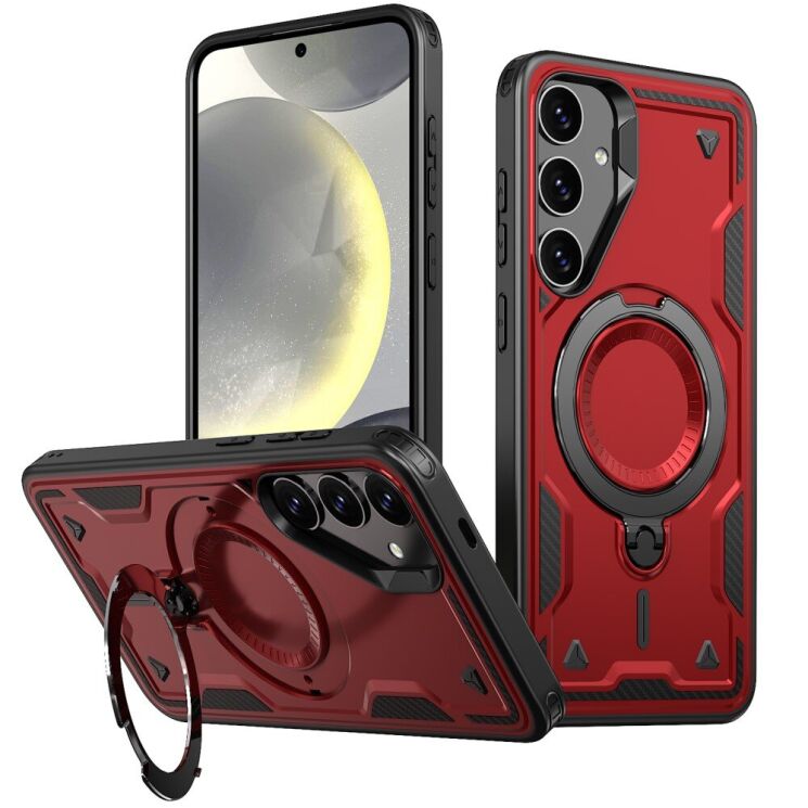 Защитный чехол UniCase Lander Armor для Samsung Galaxy S24 Plus (S926) / Galaxy S25 Plus (S936) - Red: фото 1 из 6