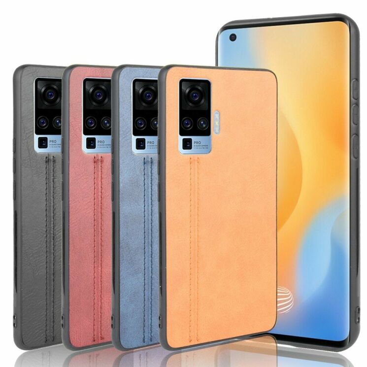 Защитный чехол UniCase Leather Series для VIVO X50 Pro - Black: фото 5 из 9