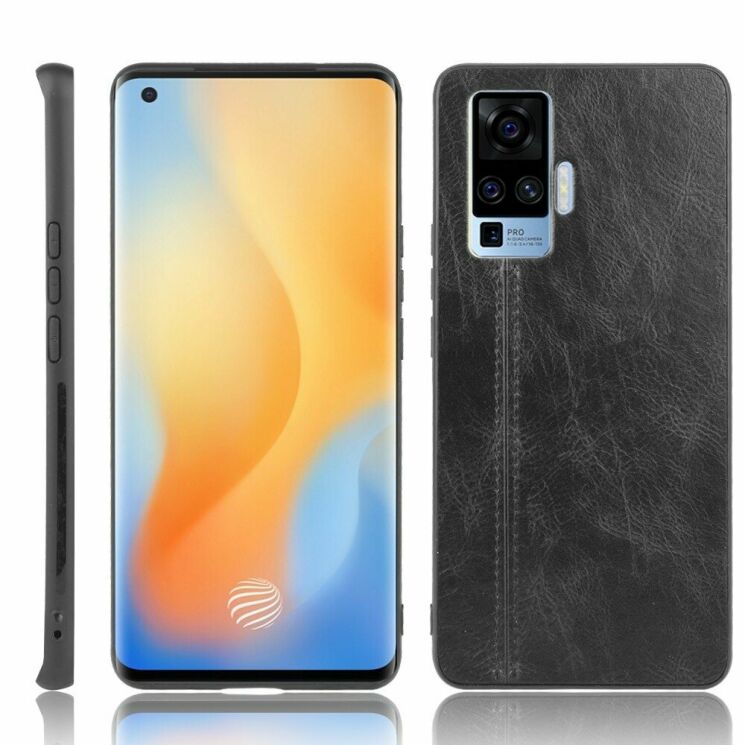 Защитный чехол UniCase Leather Series для VIVO X50 Pro - Black: фото 1 из 9