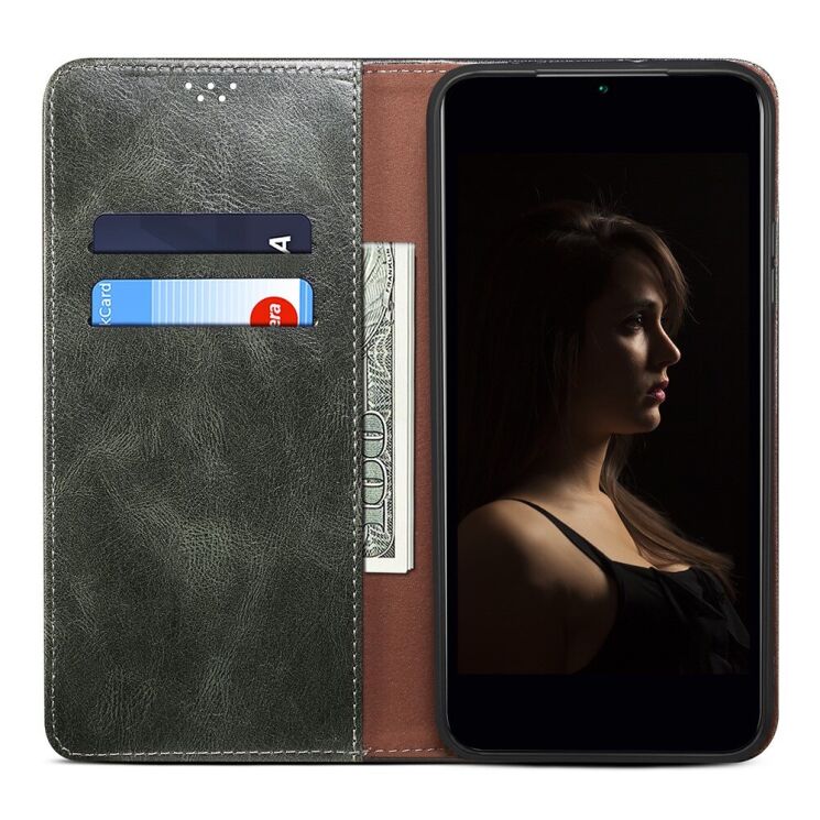 Захисний чохол UniCase Leather Wallet для Google Pixel 8 Pro - Green: фото 2 з 7