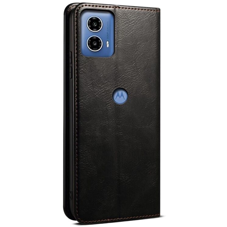 Защитный чехол UniCase Leather Wallet для Motorola Edge 50 Fusion - Black: фото 6 из 6
