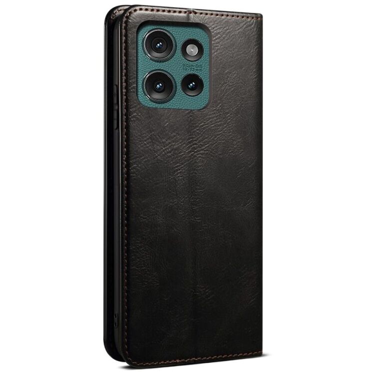 Защитный чехол UniCase Leather Wallet для Motorola Edge 50 - Black: фото 6 из 6