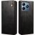 Защитный чехол UniCase Leather Wallet для Realme C63 / C61 / Note 60x - Black: фото 1 из 6