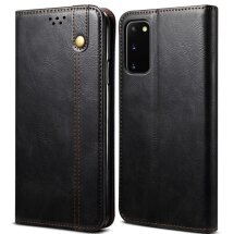 Защитный чехол UniCase Leather Wallet для Samsung Galaxy S20 FE (G780) - Black: фото 1 из 7