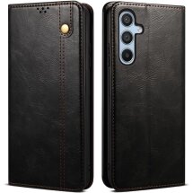Защитный чехол UniCase Leather Wallet для Samsung Galaxy S25 Plus (S936) - Black: фото 1 из 7