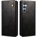 Защитный чехол UniCase Leather Wallet для Samsung Galaxy S25 Plus (S936) - Black (376034B). Фото 1 из 7