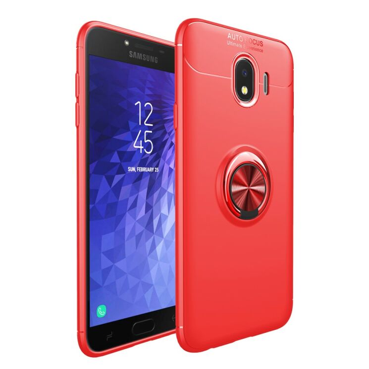 Защитный чехол UniCase Magnetic Ring для Samsung Galaxy J4 2018 (J400) - Red: фото 1 из 12