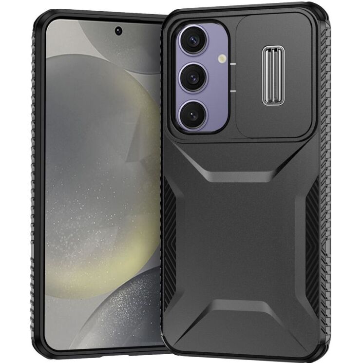 Защитный чехол UniCase Shuttle Guard для Samsung Galaxy S24 FE (S721) - Black: фото 1 из 7
