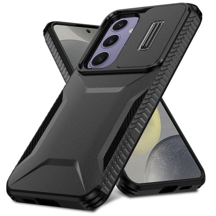 Защитный чехол UniCase Shuttle Guard для Samsung Galaxy S24 FE (S721) - Black: фото 2 из 7