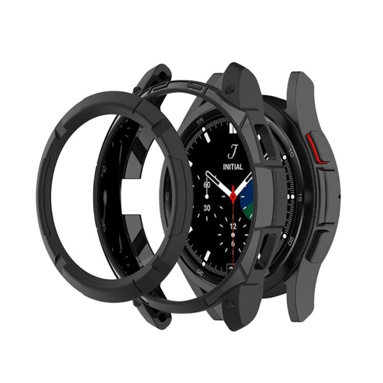 Защитный чехол UniCase Silicone Cover для Samsung Galaxy Watch 4 Classic (46mm) - Black: фото 5 из 9