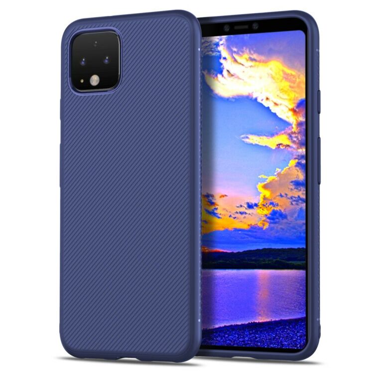 Защитный чехол UniCase Twill Soft для Google Pixel 4 - Blue: фото 1 из 8