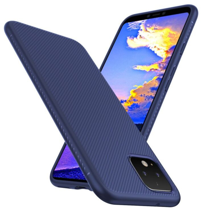 Защитный чехол UniCase Twill Soft для Google Pixel 4 - Blue: фото 2 из 8