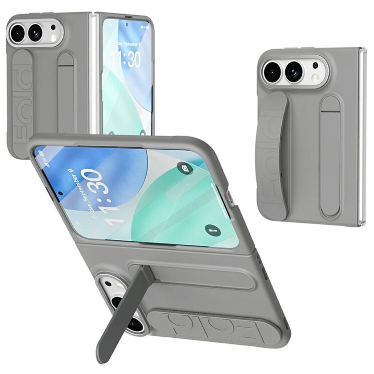 Захисний чохол UniCase Wrist Stand (FF) для iPhone Duo - Grey: фото 1 з 7
