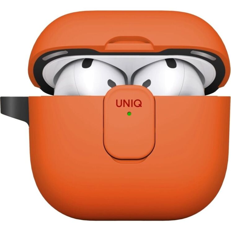 Захисний чохол UNIQ Clyde для AirPods 4 - Orange: фото 2 з 6