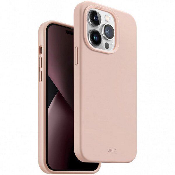 Защитный чехол UNIQ Lino Hue MagSafe для Apple iPhone 14 Pro Max - Pink: фото 1 из 5