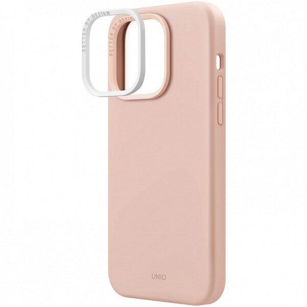 Защитный чехол UNIQ Lino Hue MagSafe для Apple iPhone 14 Pro Max - Pink: фото 3 из 5