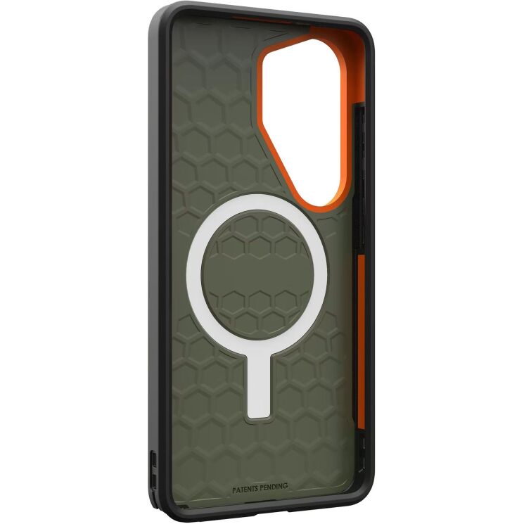 Защитный чехол URBAN ARMOR GEAR Civilian MagSafe для Samsung Galaxy S26 Ultra (S948) 214535117297 - Olive Drab / Orange: фото 3 из 12