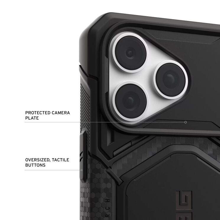 Защитный чехол URBAN ARMOR GEAR Monarch Pro MagSafe для iPhone 18 Pro Max (114568113636) - Titanium: фото 8 из 15