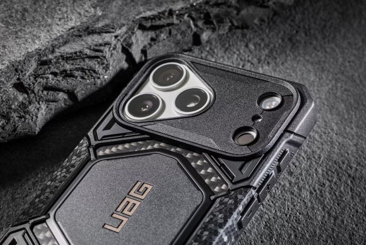 Защитный чехол URBAN ARMOR GEAR Monarch Pro MagSafe для iPhone 18 Pro Max (114568113636) - Titanium: фото 15 из 15