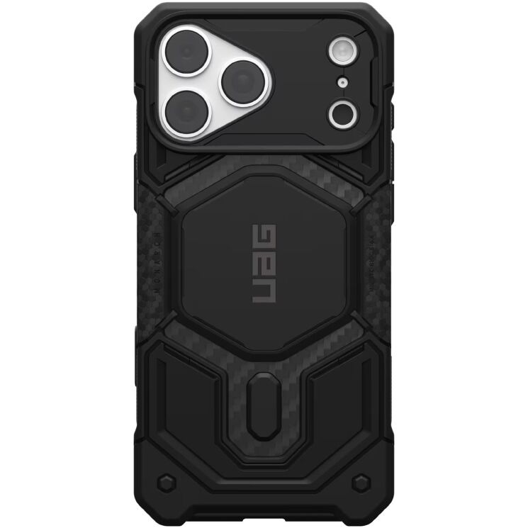 Защитный чехол URBAN ARMOR GEAR Monarch Pro MagSafe для iPhone 18 Pro Max (114568114242) - Carbon Fiber: фото 1 из 15