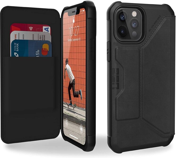 Защитный чехол URBAN ARMOR GEAR (UAG) Metropolis для Apple iPhone 12 / iPhone 12 Pro - Leather Black: фото 1 из 6