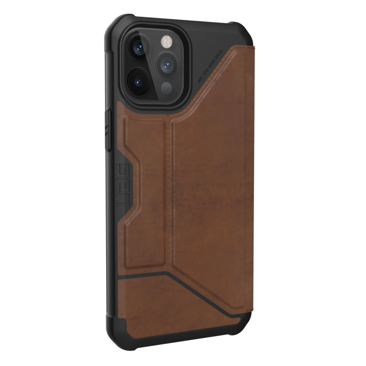 Защитный чехол URBAN ARMOR GEAR (UAG) Metropolis для Apple iPhone 12 Pro Max - Leather Brown: фото 3 из 4