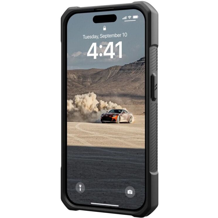 Защитный чехол URBAN ARMOR GEAR (UAG) Monarch Kevlar Series для Apple iPhone 15 Pro - Kevlar Black: фото 5 из 10