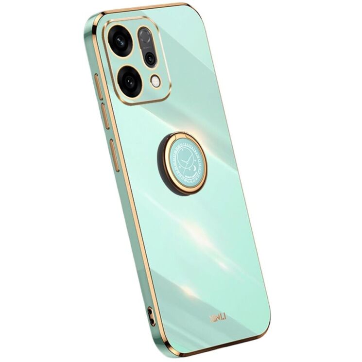 Захисний чохол XINLI Porcelain Magnetic для OPPO Reno 14 5G - Cyan: фото 1 з 8