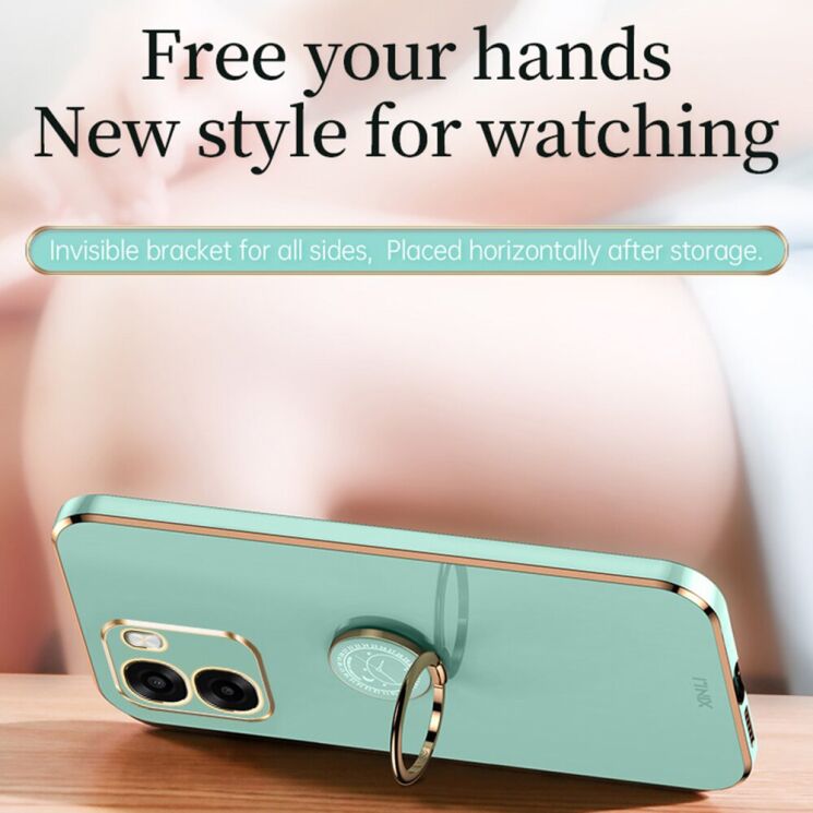 Защитный чехол XINLI Porcelain Ring для OPPO A6x - Cyan: фото 3 из 6