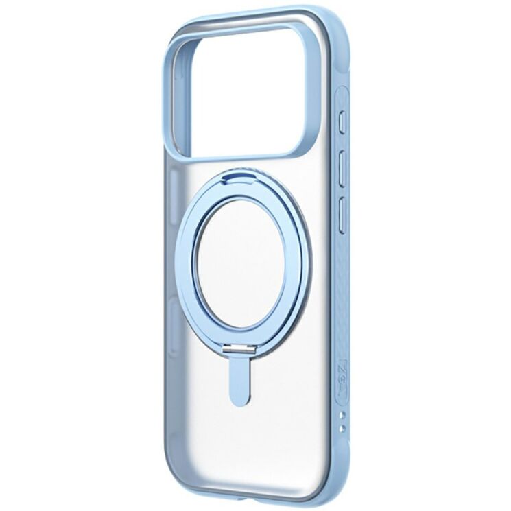 Защитный чехол ZGA Frost Ring Stand для Apple iPhone 18 Pro Max - Baby Blue: фото 1 из 10
